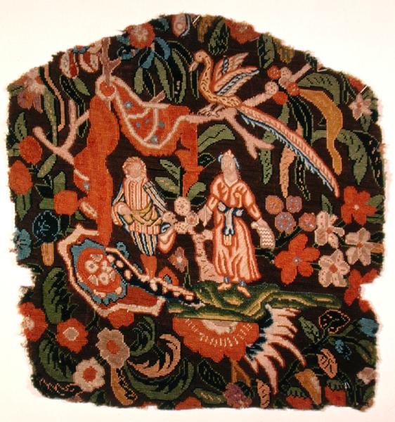 Stolsrygg (broderi) av French School