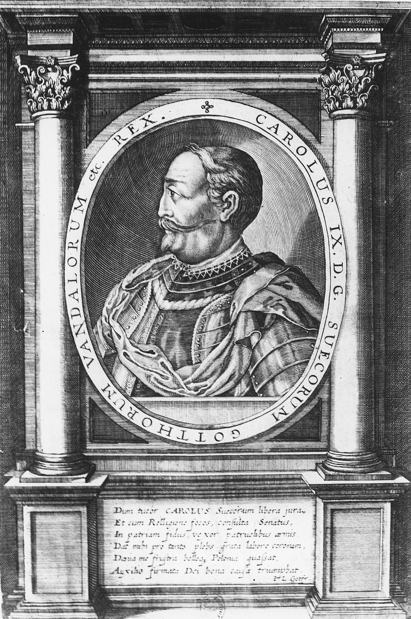 Karl IX, Sveriges kung (gravyr) av French School