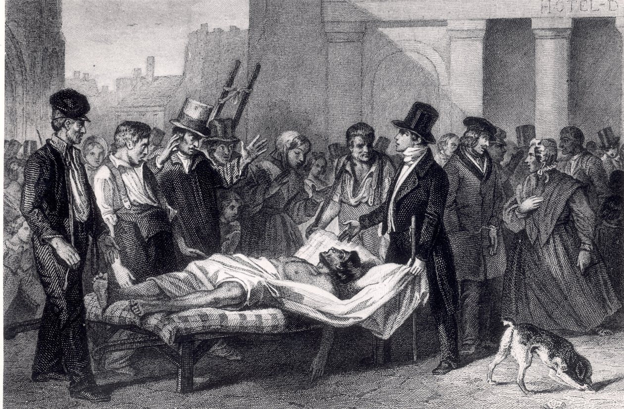Kolera i Paris, 1832 av French School
