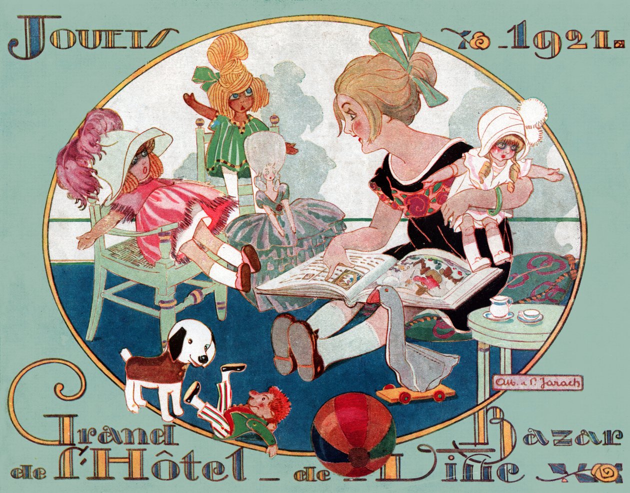Julleksaker. (Illustration av French School