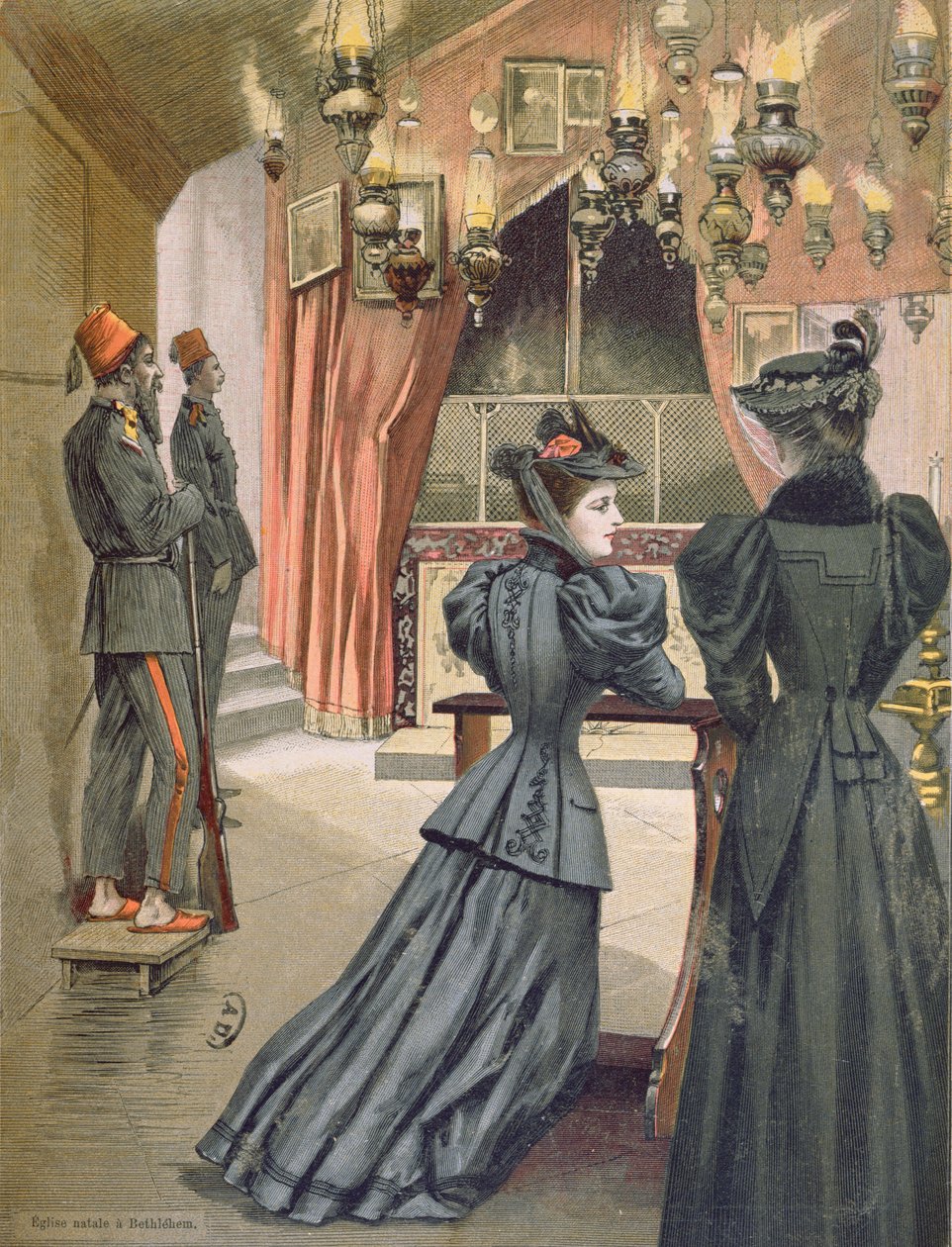 Födelsekyrkan, Betlehem, 1894 av French School