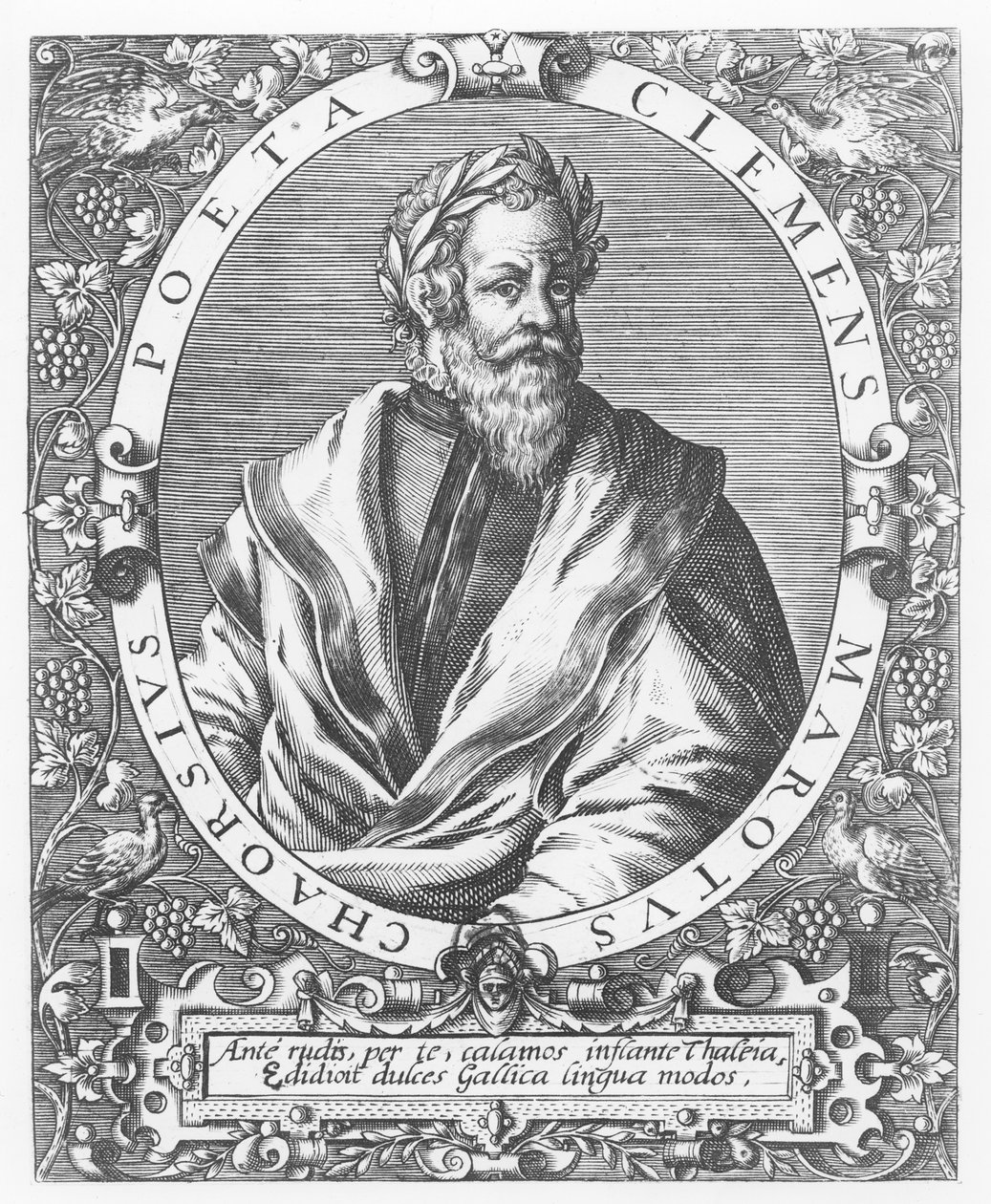 Clement Marot (gravyr) av French School