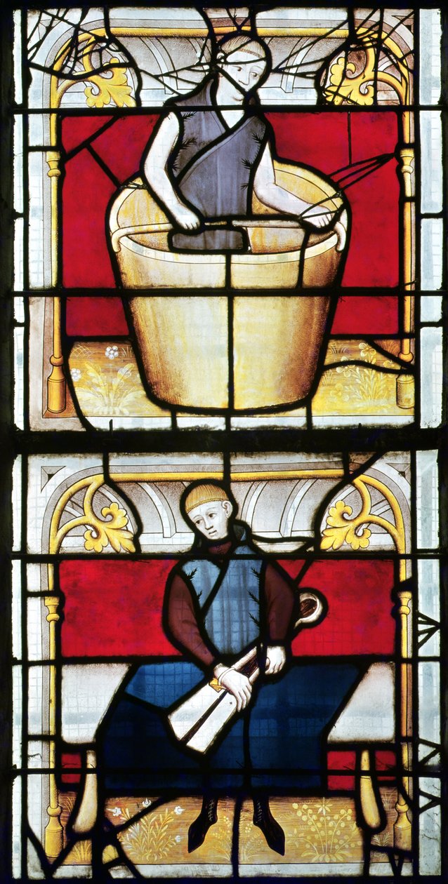 Cloth Merchants Window (detalj) av French School