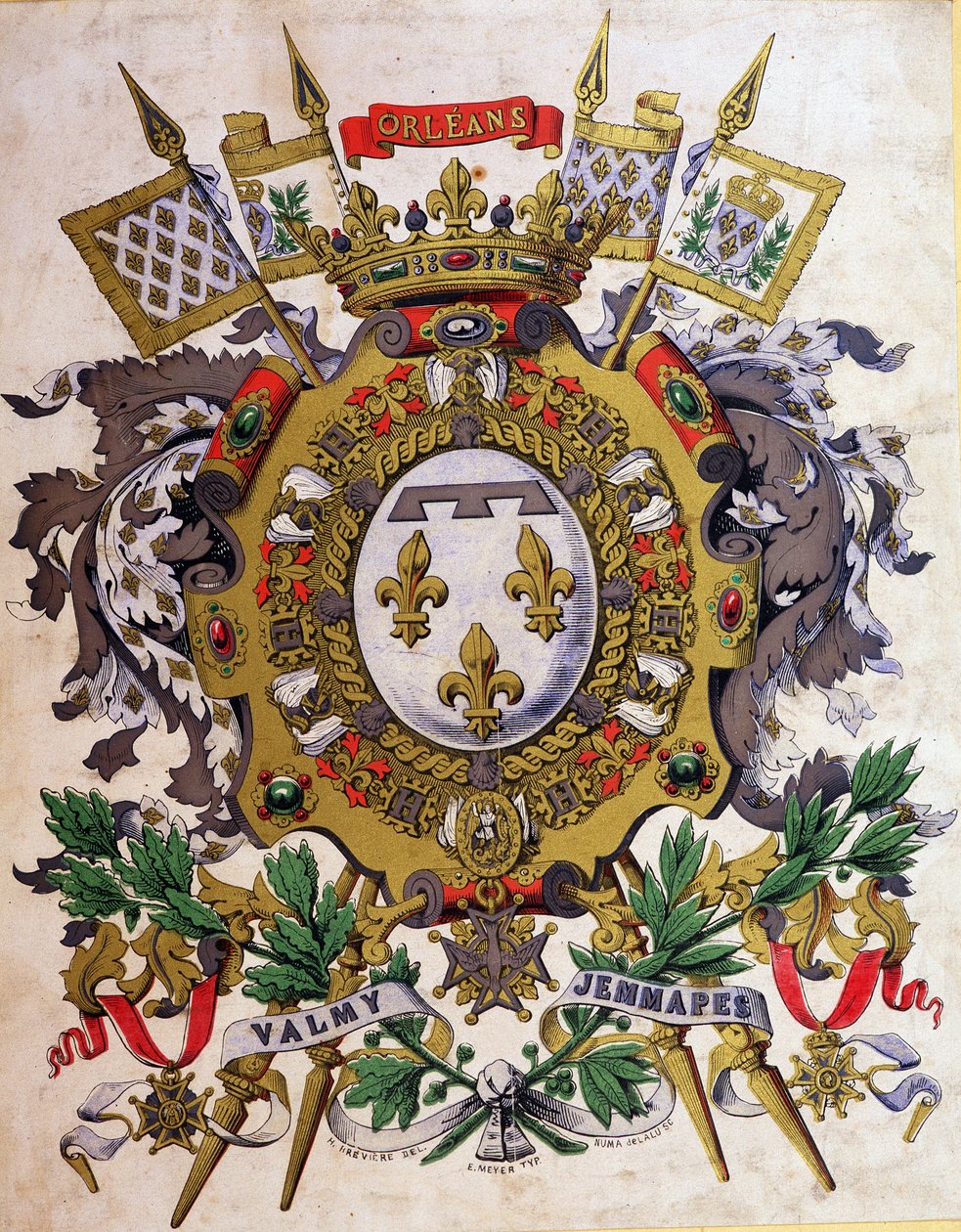 Louis Philippe I:s vapensköld av French School