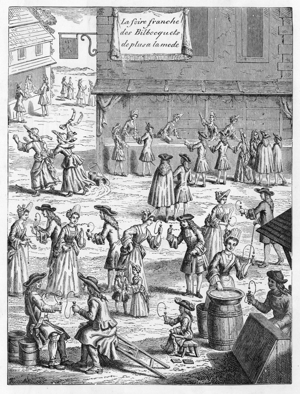 Cup- och bollmässa, sent 1600-tal av French School