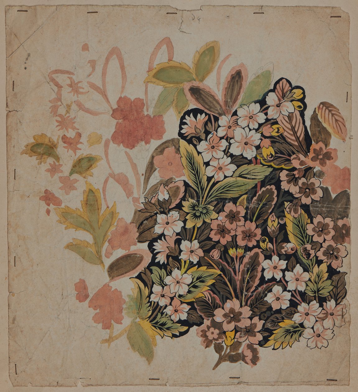 Designritning, tidigt 1700-tal av French School