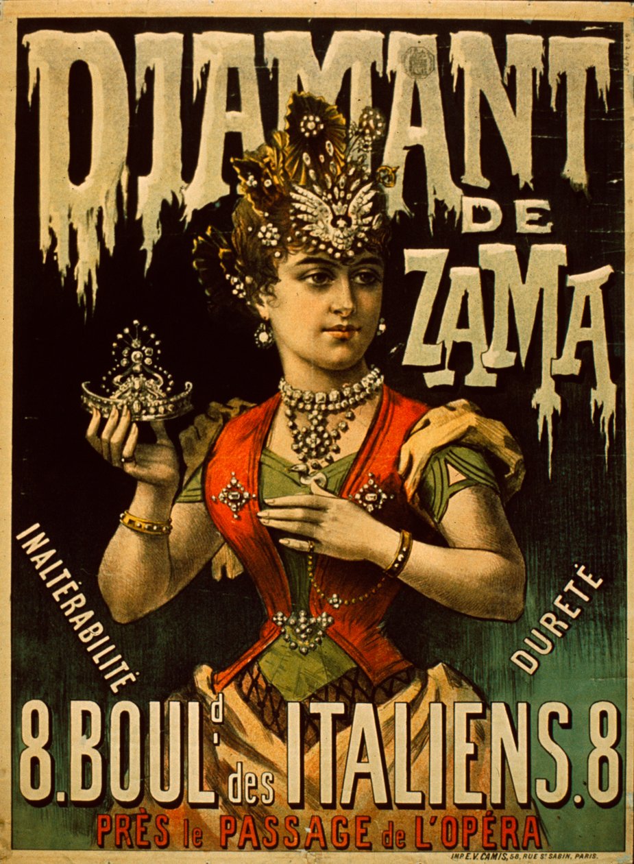 Zama diamantaffisch av French School