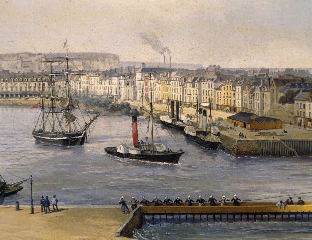 Dieppe hamn av French School