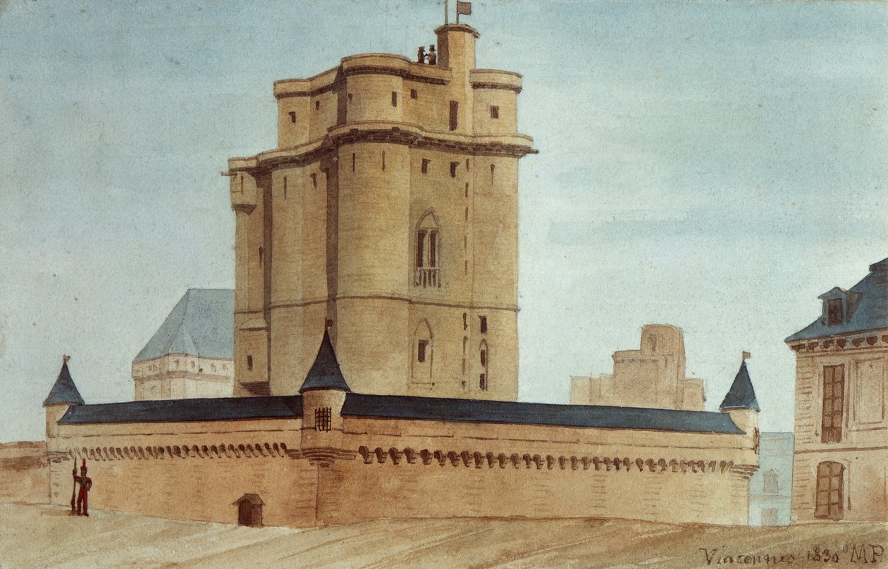 Fängelsehåla i slottet Vincennes av French School
