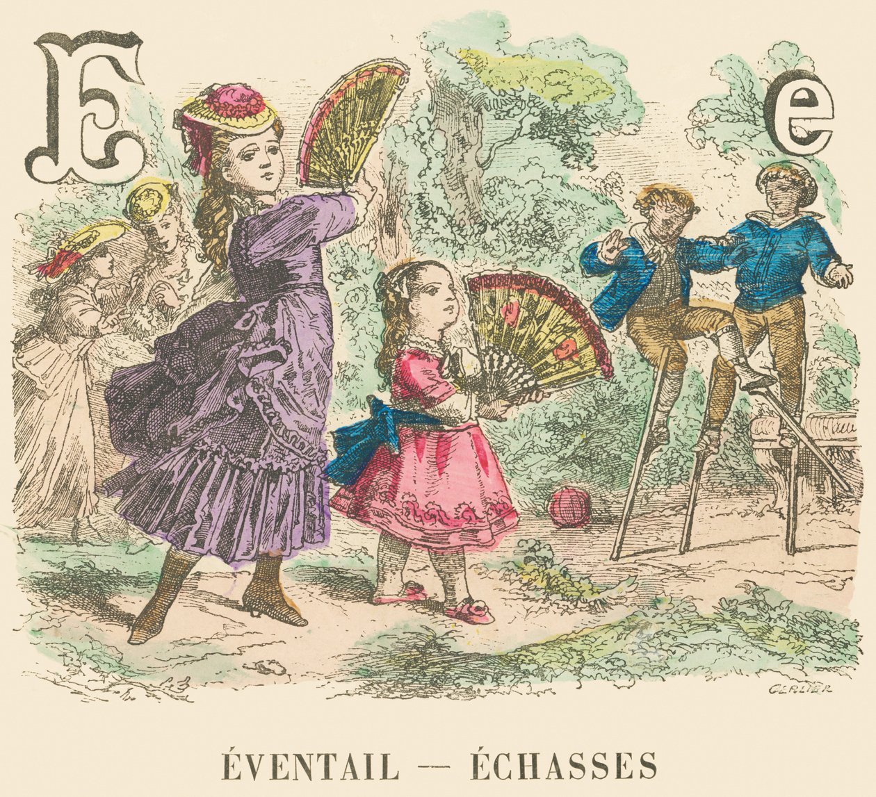 E: Fläkt — styltor av French School