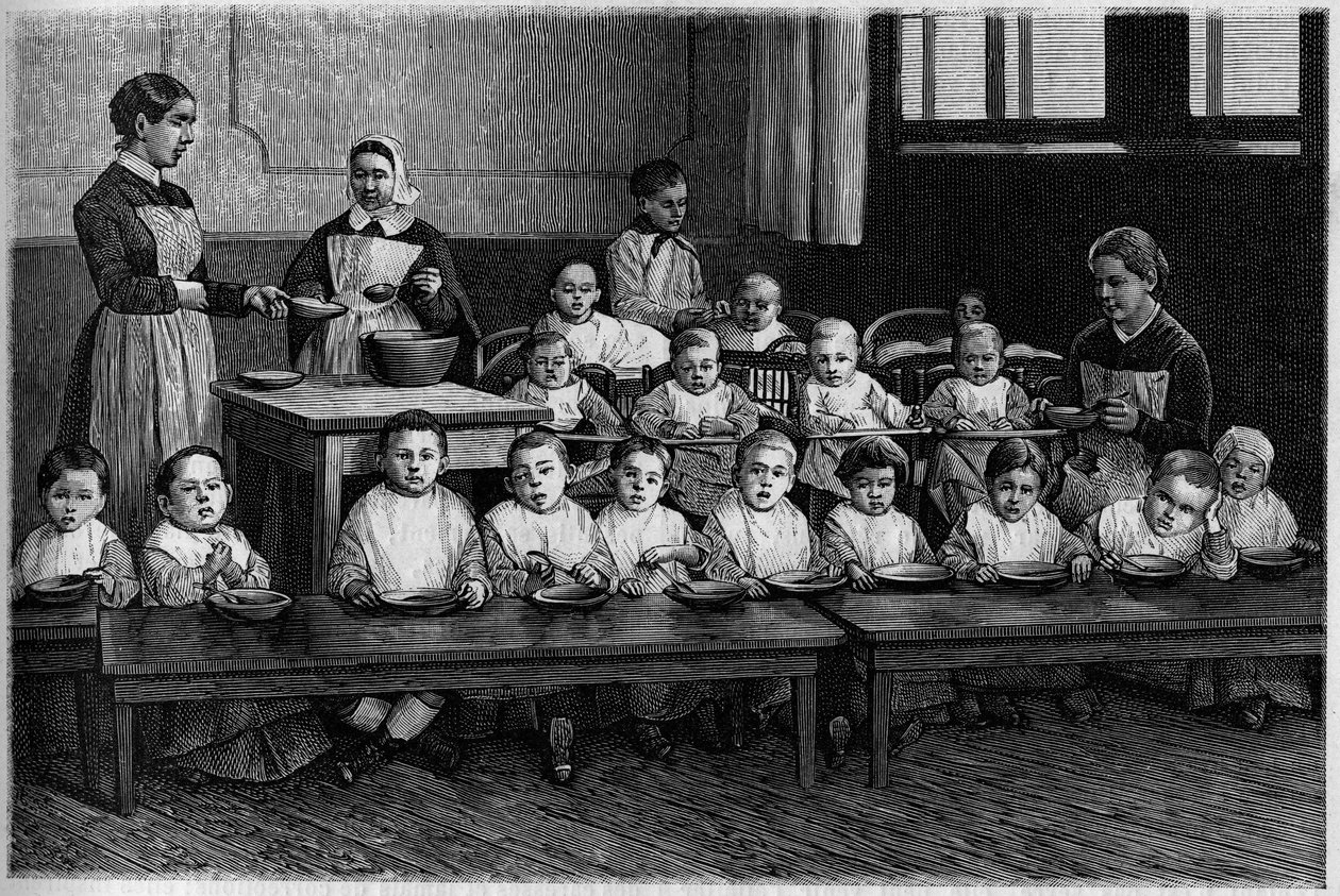 Gravyr i den illustrerade dagboken "Ungdom" av French School