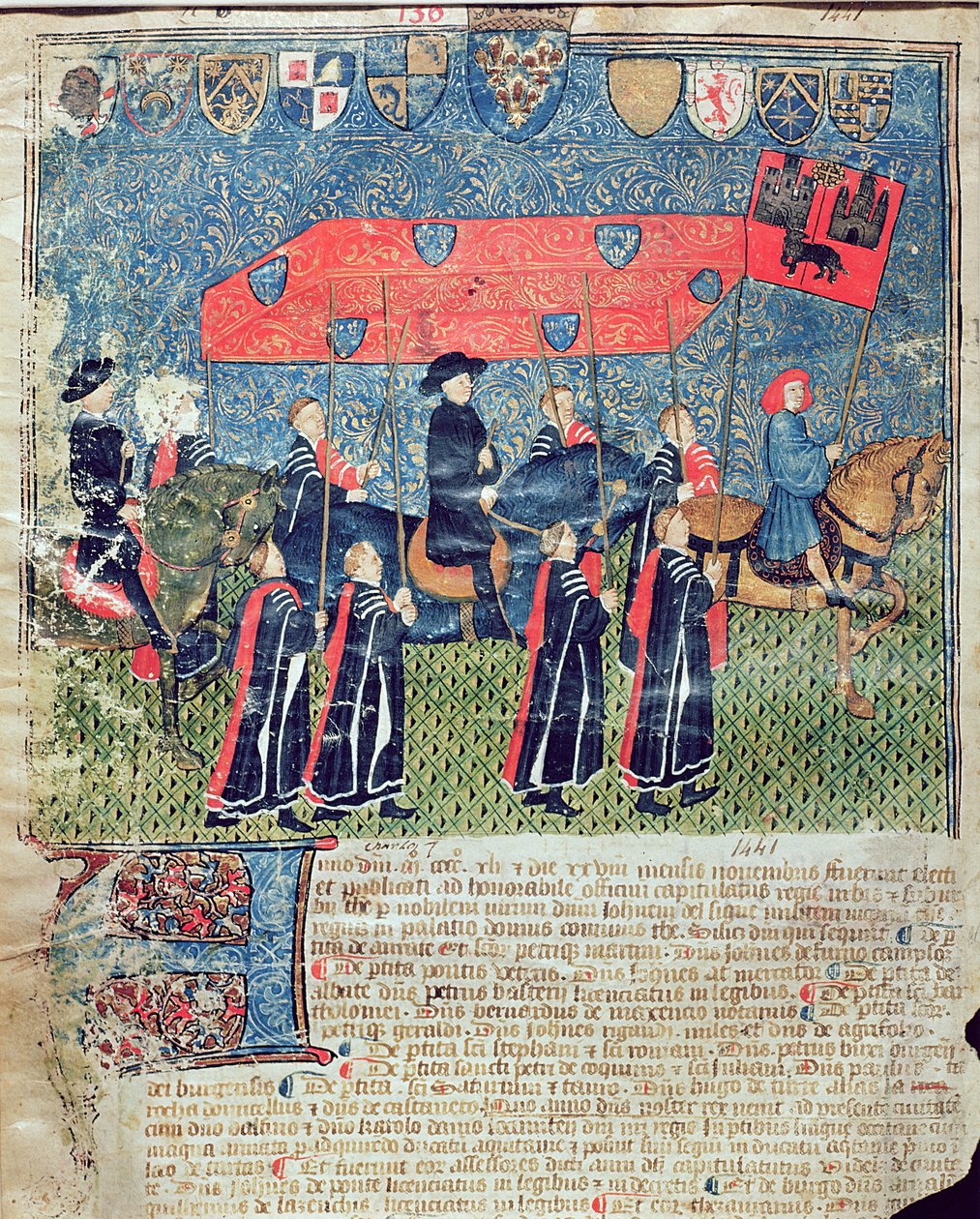 Karl VII:s (1403-61) intåg i Toulouse av French School