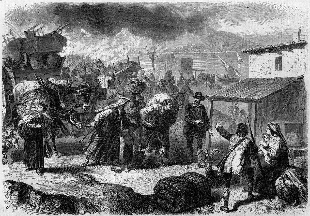 Vesuvius utbrott (Vesuvius), Italien av French School