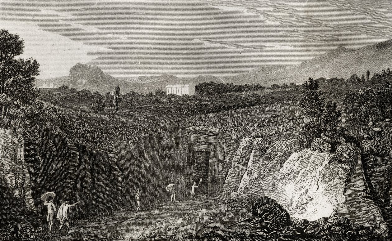 Utgrävning som leder till resterna av Herculaneum av French School