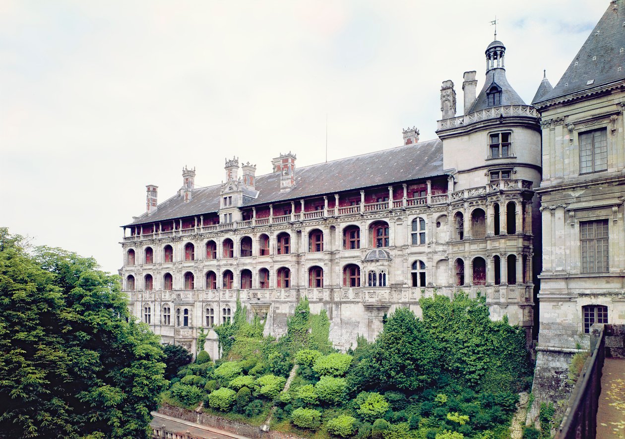 Exteriör av Facade des Loges av French School