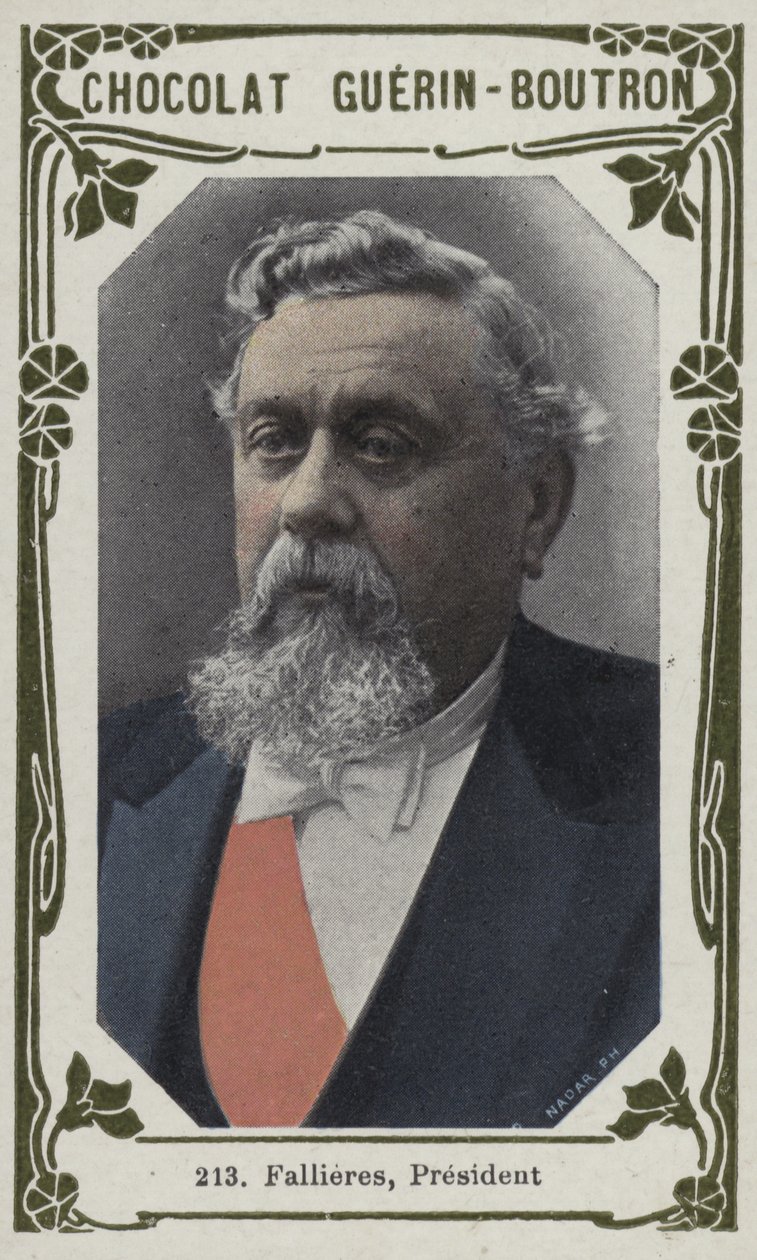 Fallieres, president (färgad bild) av French School