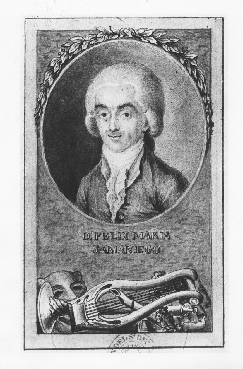 Felix Maria de Samaniego (litho) av French School
