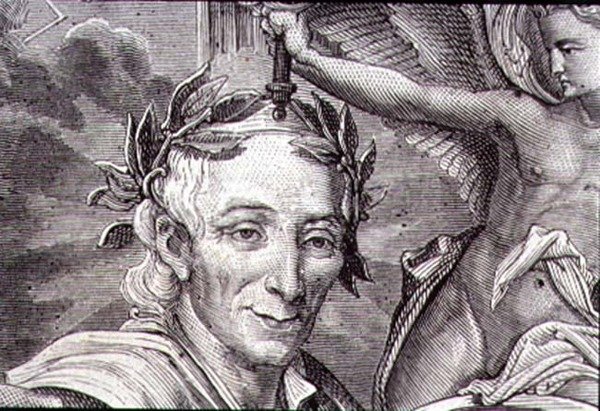 Francois Marie Arouet de Voltaire (1694-1778) (gravyr) av French School