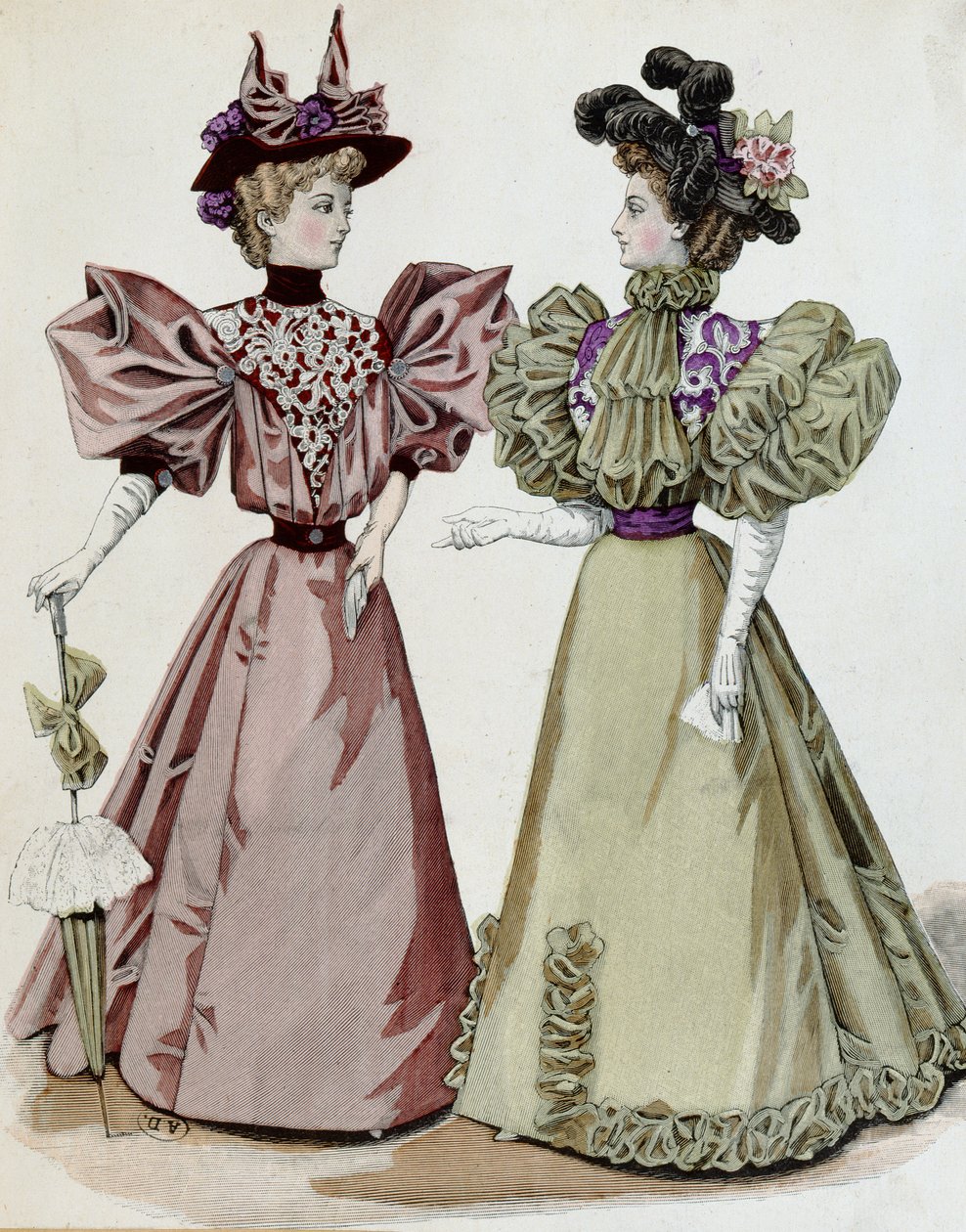 Franskt mode, 1895 av French School