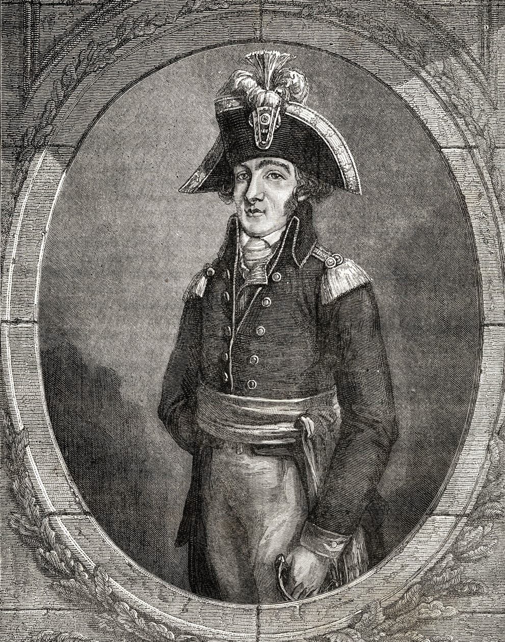 Franske revolutionären Francois Henriot (1761-1794) av French School