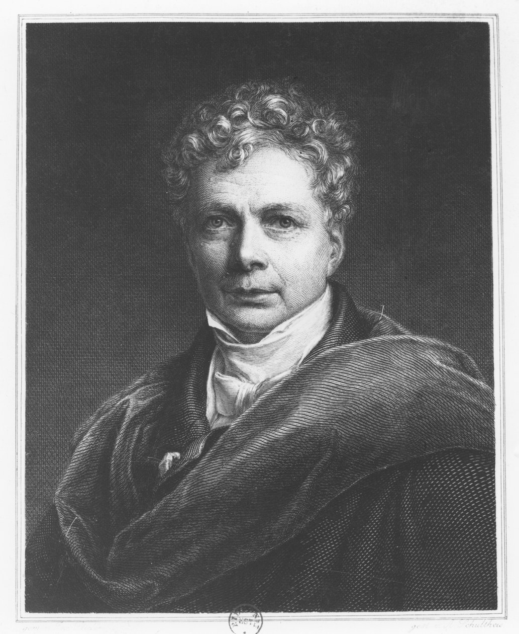 Friedrich Wilhelm Joseph Schelling (gravyr) av French School