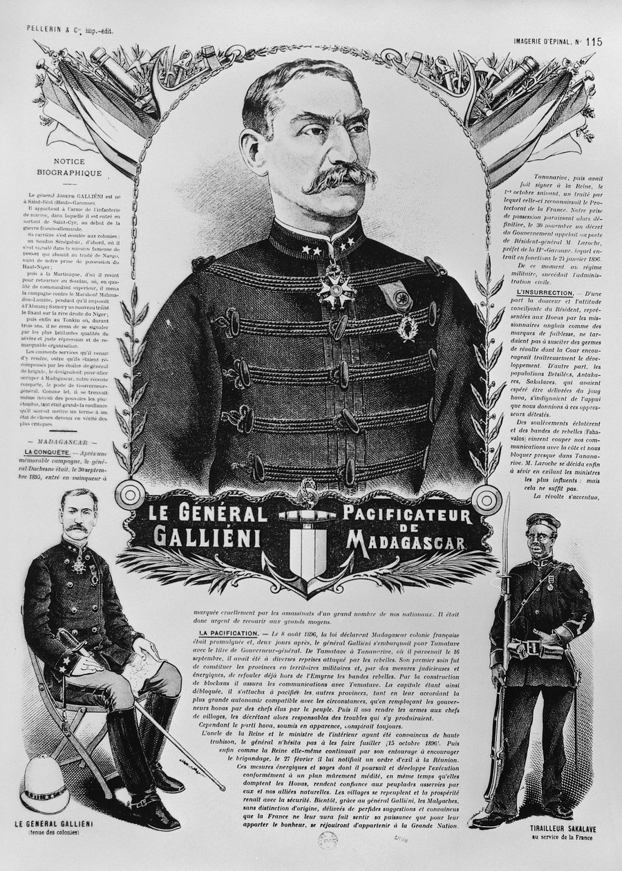 General Joseph Gallieni (1849-1916) 1898 av French School