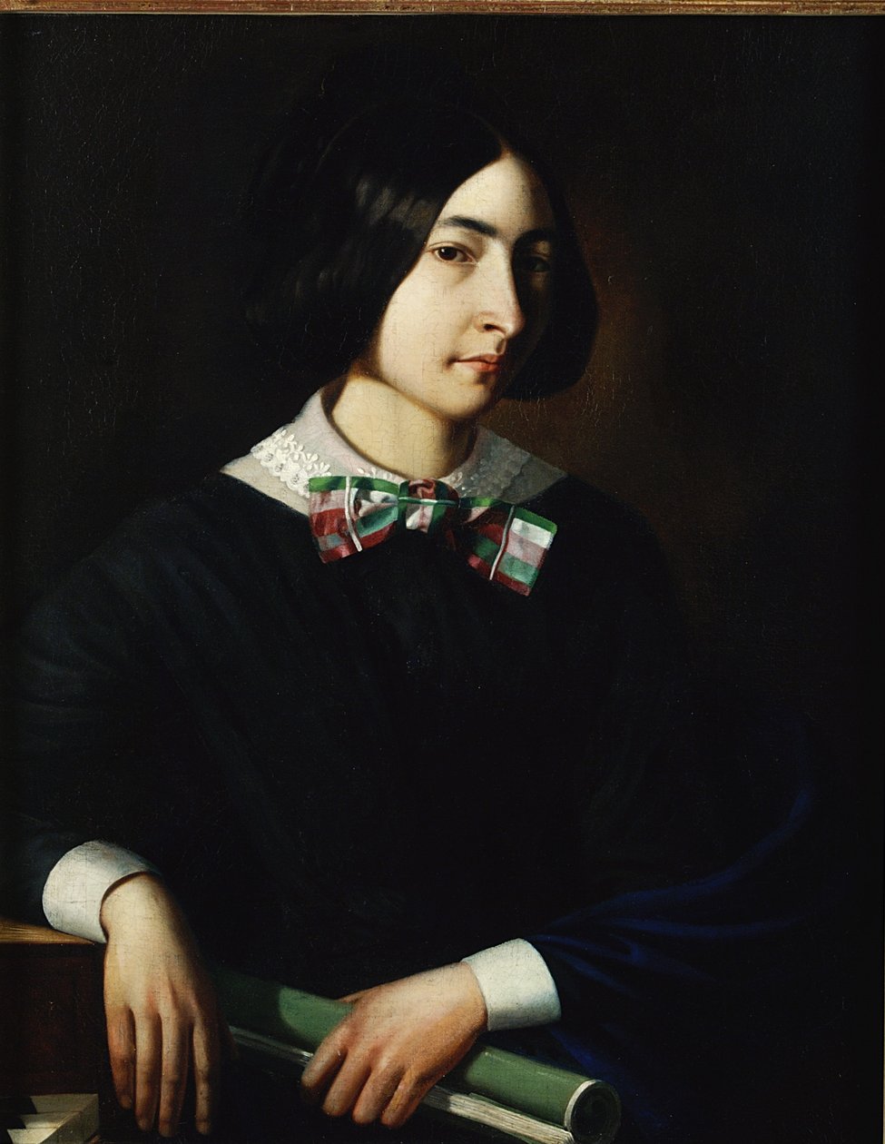 George Sand (1804-76) av French School