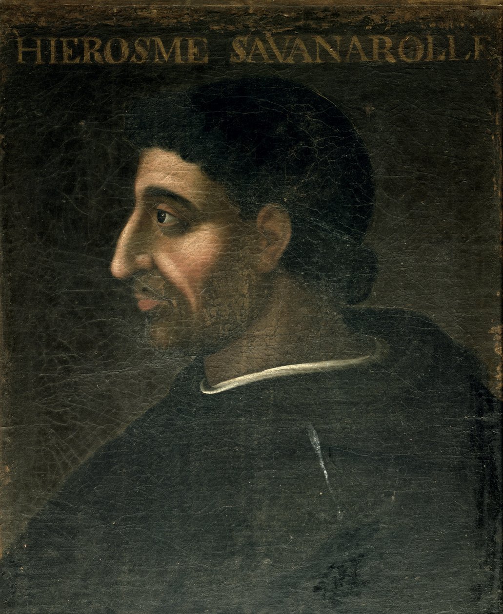 Girolamo Savonarola (1452-98) av French School