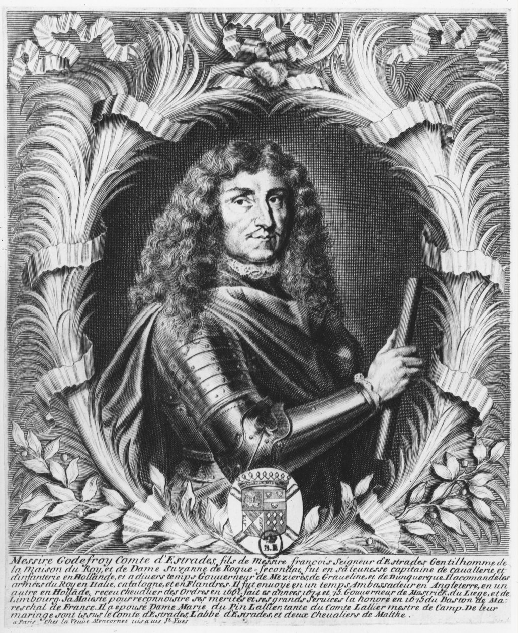Godfrey, greve av Estrades (gravyr) av French School