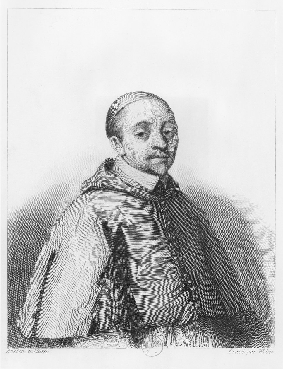 Giulio Alberoni (gravyr) av French School