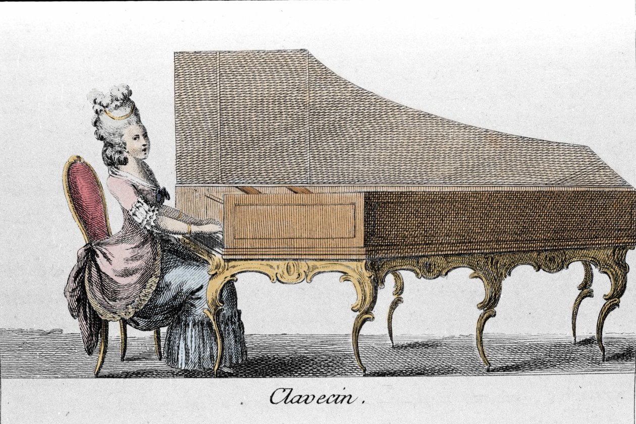 Cembalospelare (Cembalo, cembalo). av French School
