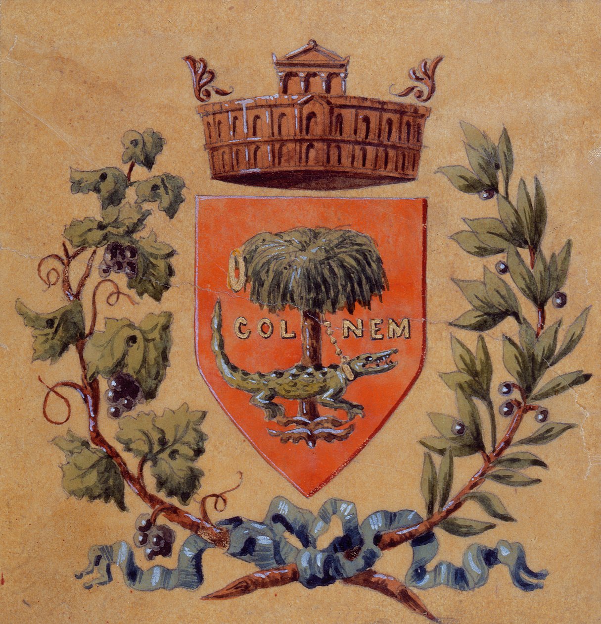 Heraldiska vapen av staden Nimes av French School