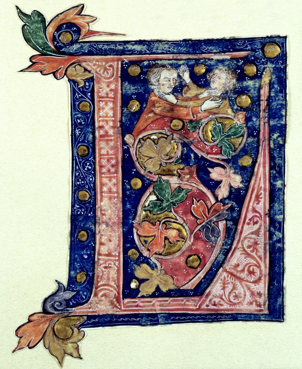 Historik initial L av French School