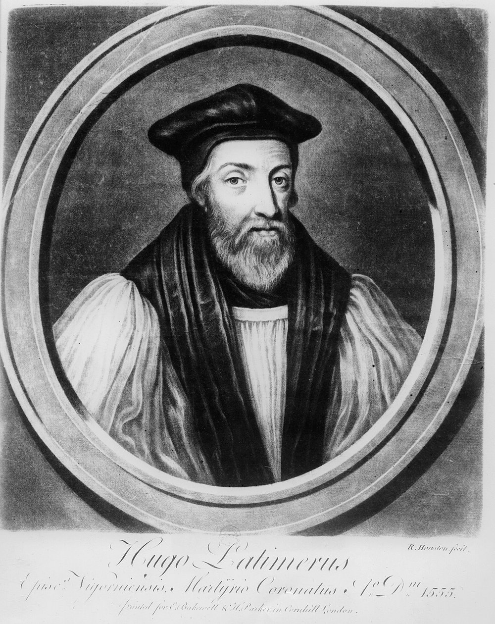 Hugh Latimer (litho) av French School