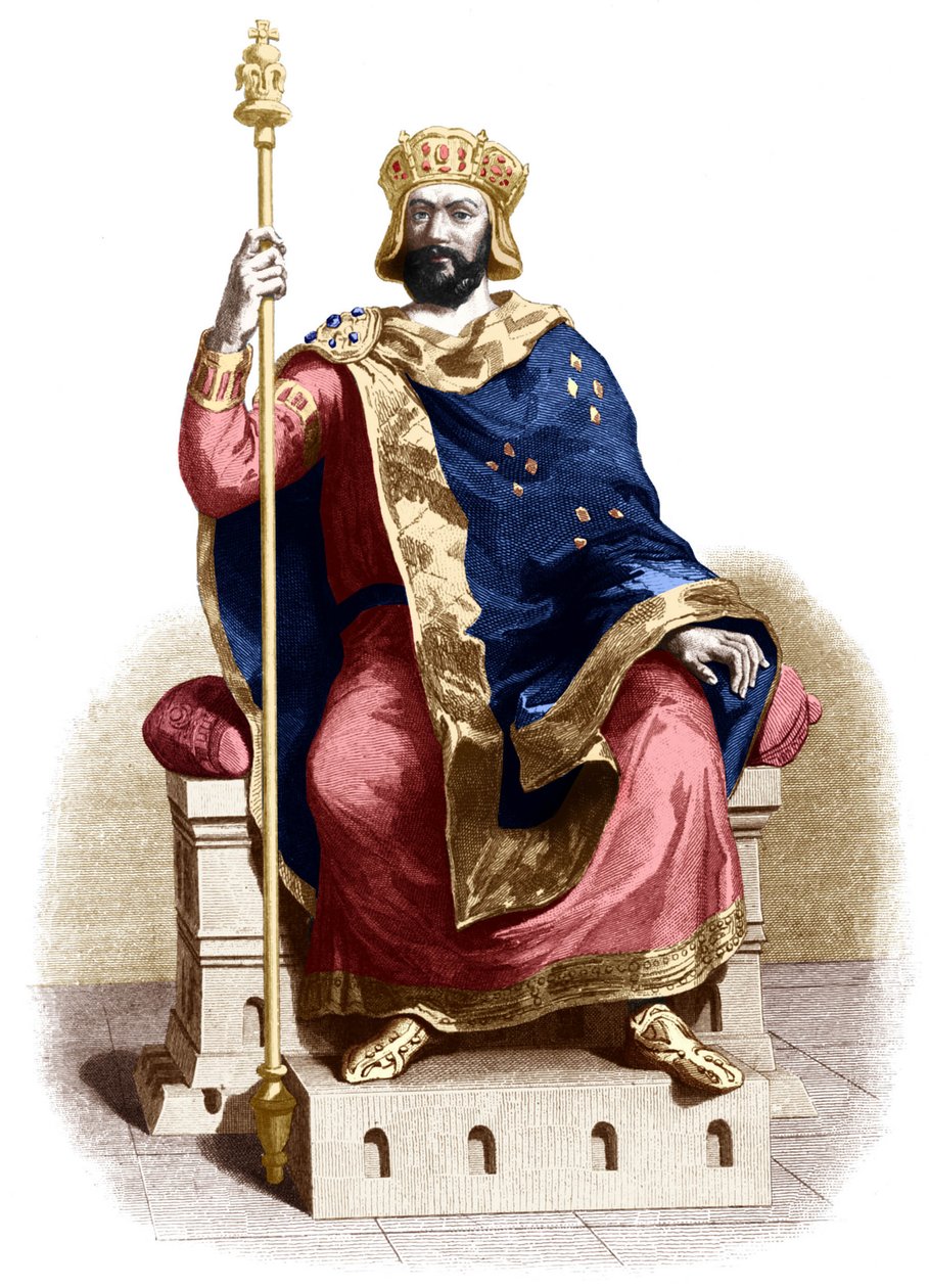 Hugues Capet (tryck) av French School