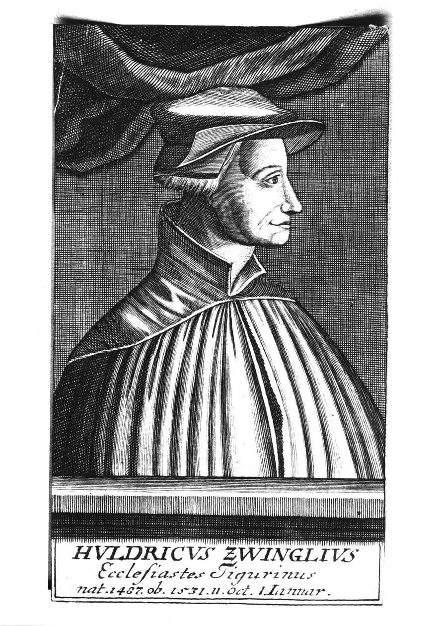 Huldrych Zwingli (1484-1531) av French School