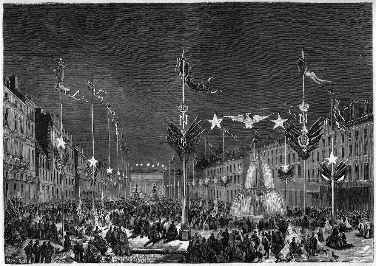 Belysning av en stad av French School