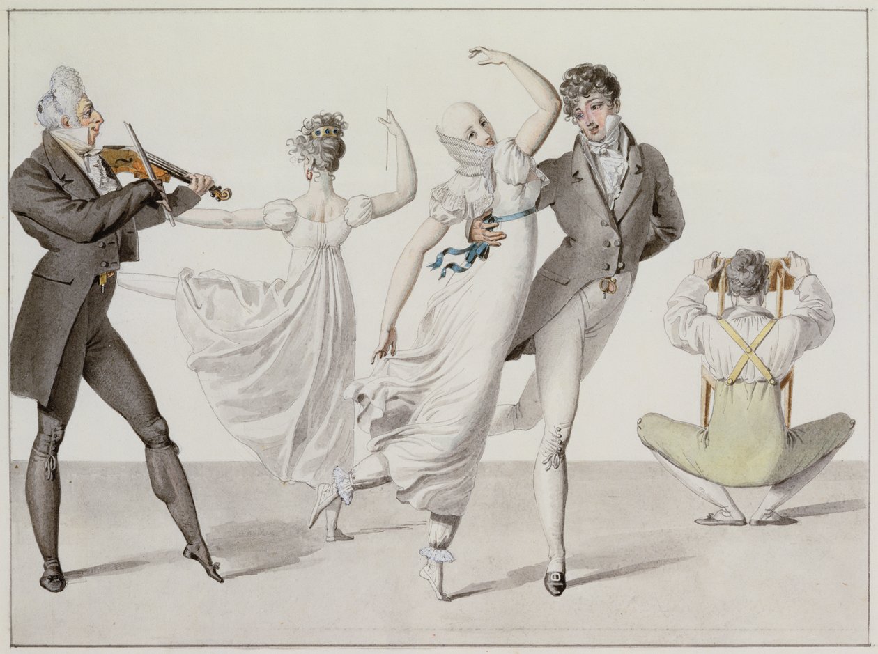 Illustration från "Le Bon Genre", c.1810 av French School