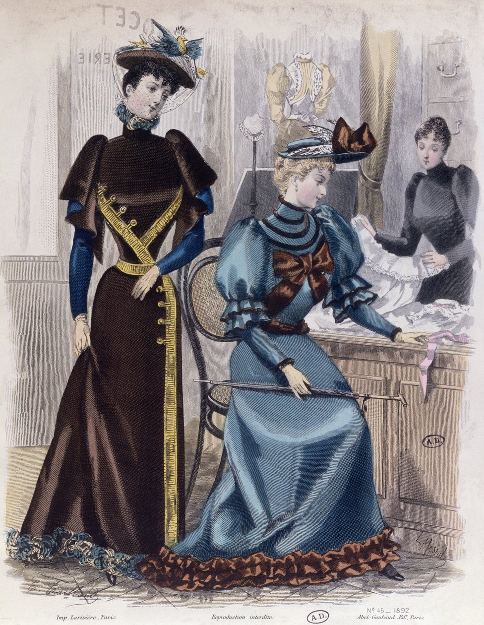 I underklädesaffären, 1892 av French School