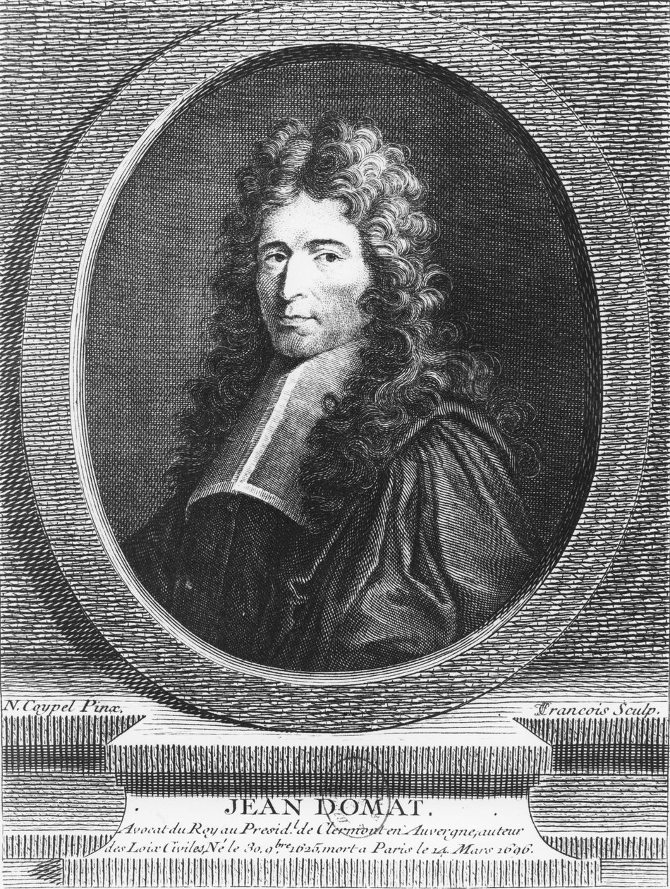 Jean Domat (gravyr) av French School
