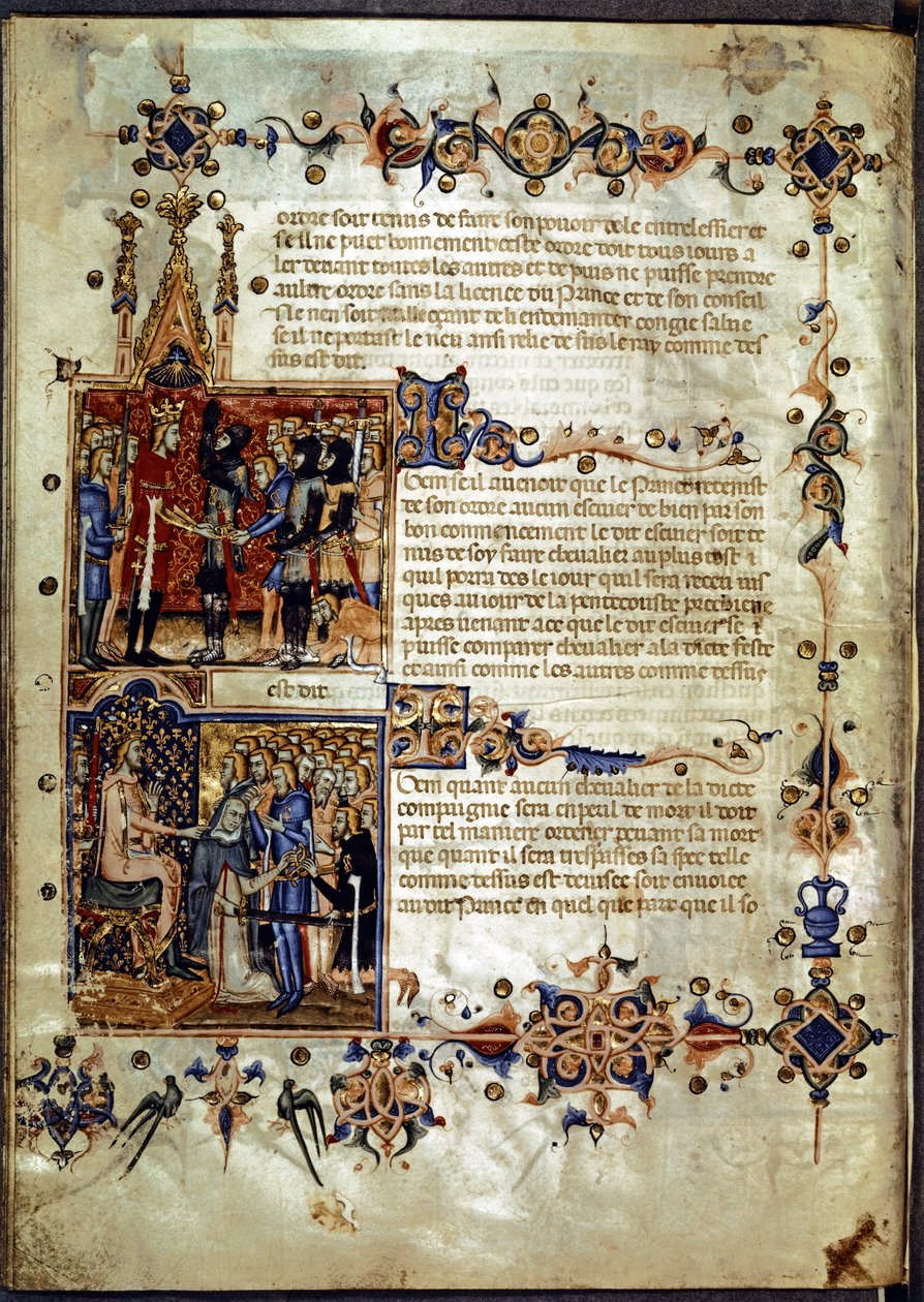 KNIGHTS "Trohetseden" (övre delen) av French School