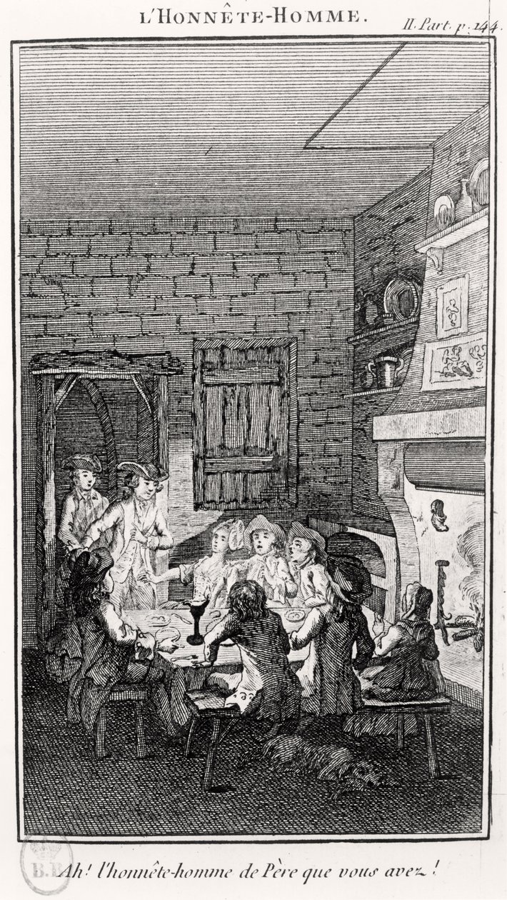 Den ärliga mannen (gravyr) av French School