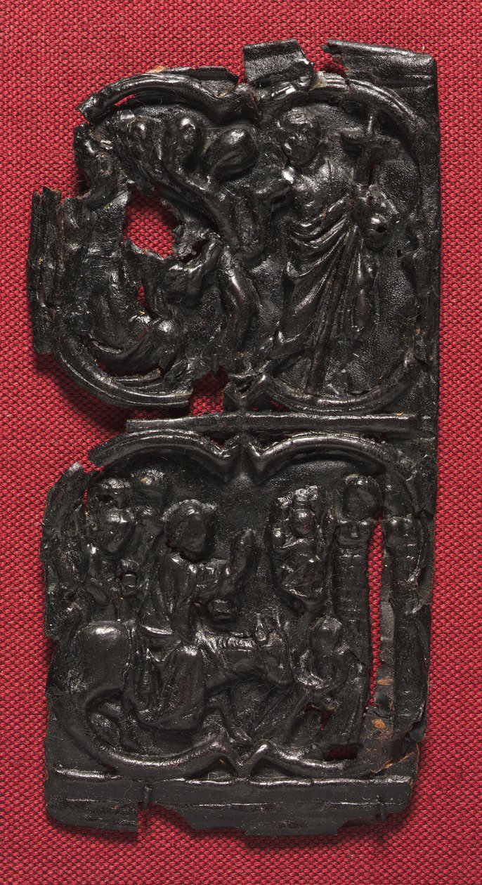 Läderpanel, c.1350-1400 av French School