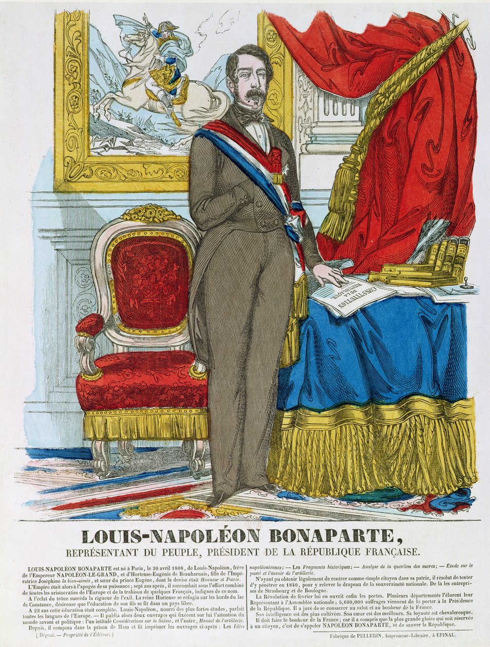 Louis-Napoleon Bonaparte (1808-73) framtida Napoleon III av French School