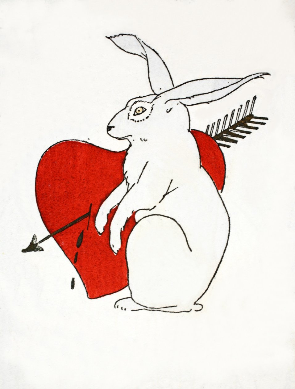 Love Bunny (stenciltryck) av French School