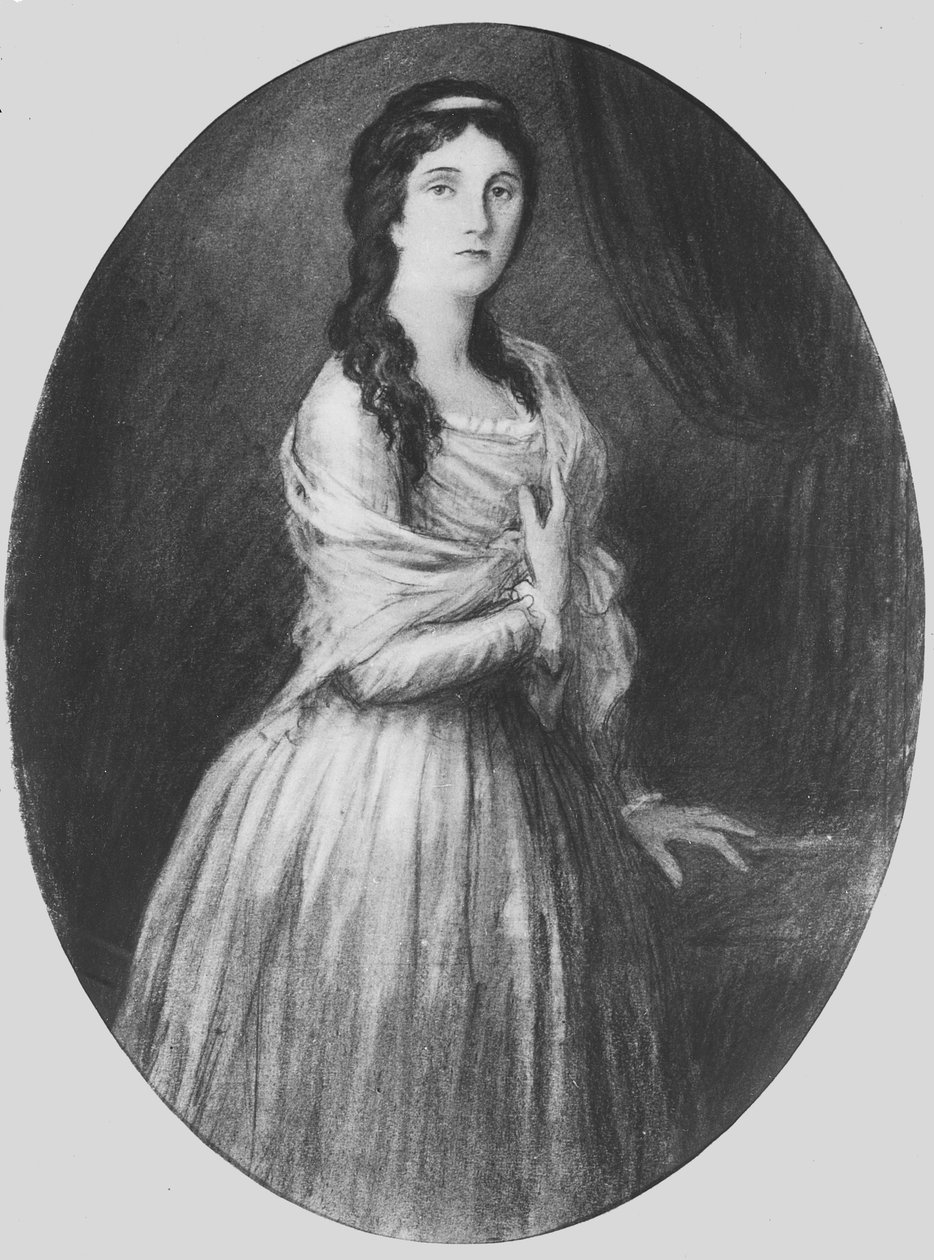 Lucile de Chateaubriand 25 år (litho) av French School