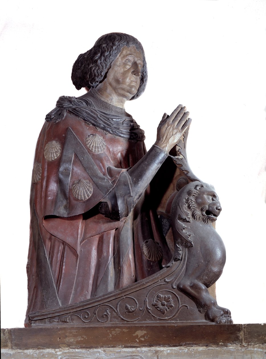 Liggande av Philippe de Comines av French School