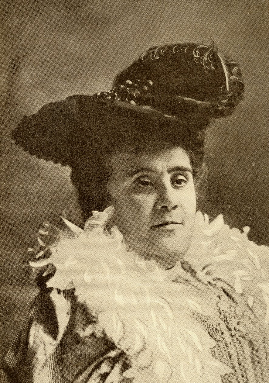 Matilde Serao (1856-1927) (lito) av French School