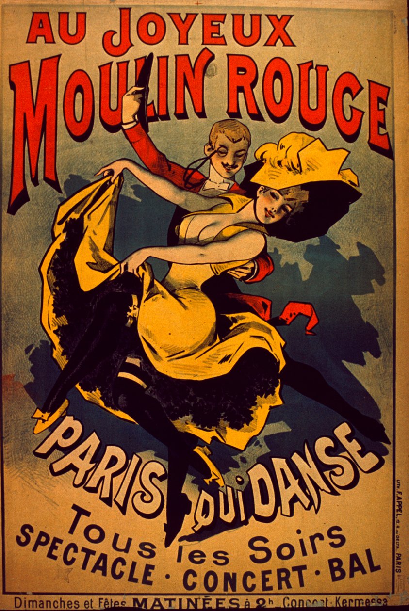 Moulin Rouge, 1890-99 av French School