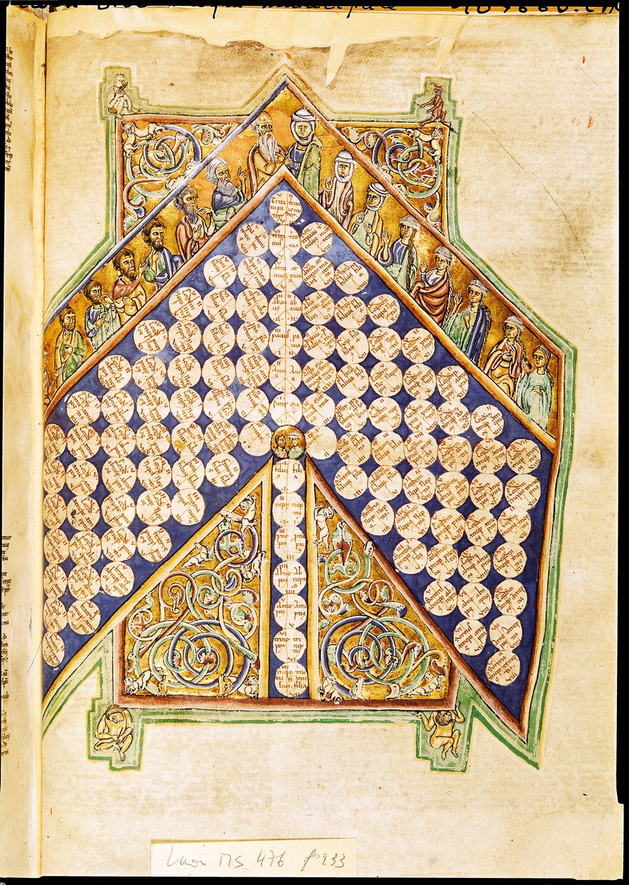 Ms 476 fol.233 Sida från en bibel av French School
